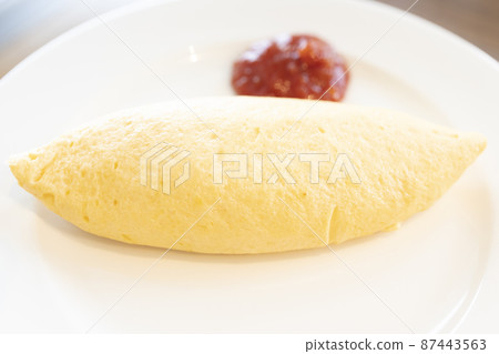 Delicious breakfast omelette 87443563