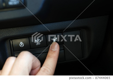 Electric vehicle charging port open switch 87444065