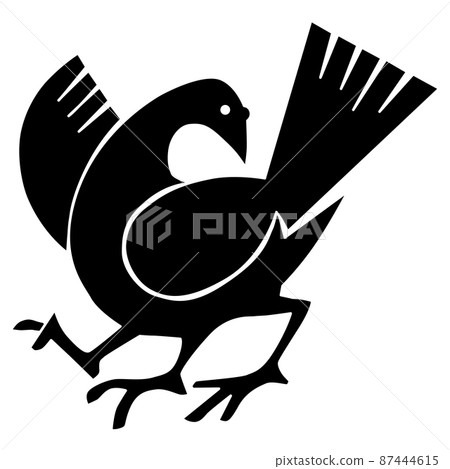 It is the family crest of Suzuki Shigetomo, Magoichi Saiga. It is called Yatagarasu. 87444615