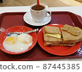 Kaya toast set Singapore's classic breakfast 87445385
