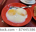 Half-boiled egg fried egg Singapore's classic breakfast 87445386