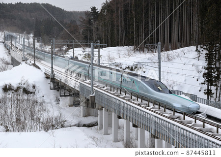 E956 type ALFA-X under test run on the Hokkaido Shinkansen 87445811