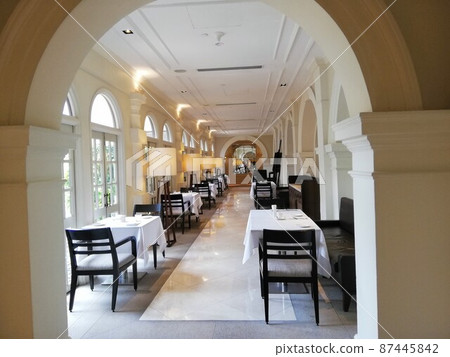 酒店餐飲英式白牆拱廊餐廳 酒店餐飲英式白牆拱廊餐廳 87445842