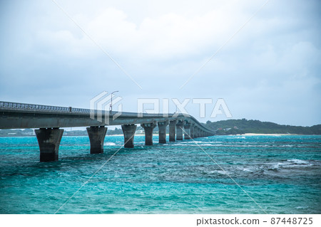 Superb view from Miyakojima Ikema Ohashi parking lot 87448725