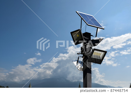 Mini photovoltaic panel systems, soft and selective focus.	 87448754