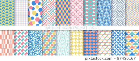 多彩的日本模式無縫模式集 87450167