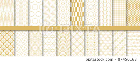 簡單的日本模式無縫模式集 87450168