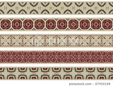 Seamless decorative borders 87450189