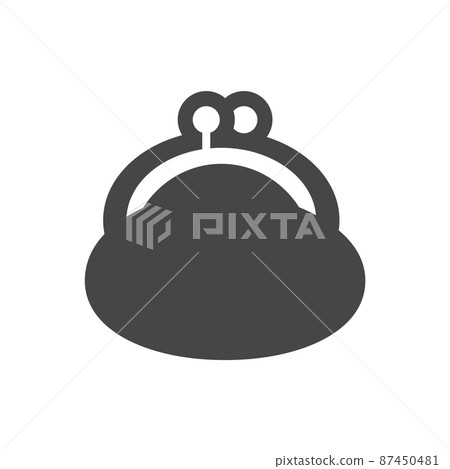 可愛的錢包/Gamaguchi-用於儲蓄/錢/家庭預算的圖像材料 87450481