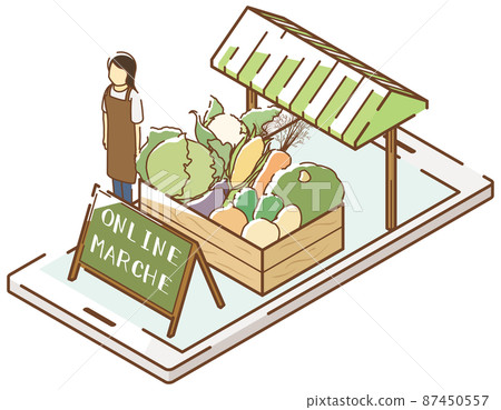 在線馬爾凱蔬菜 87450557