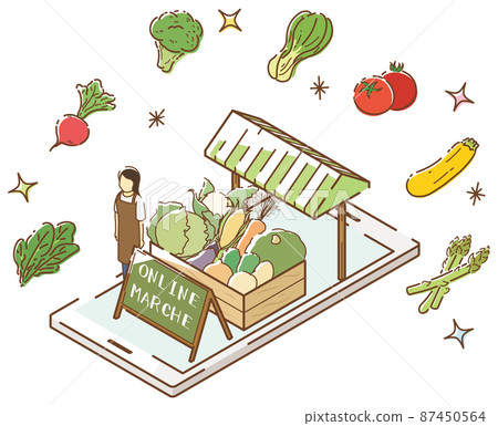 Online Marche vegetables 87450564