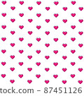 Love pattern, background with heart shape illustration 87451126