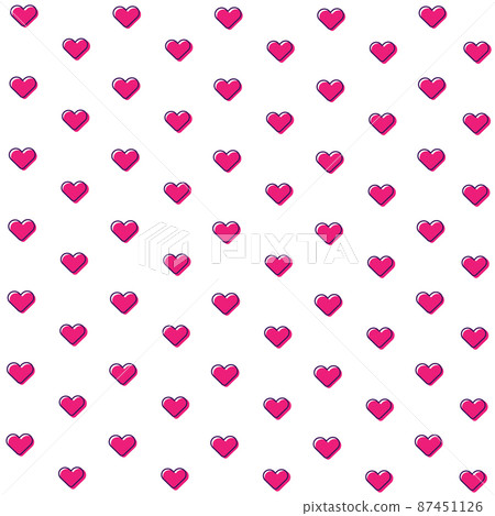 Love pattern, background with heart shape illustration 87451126