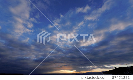 深秋傍晚的天空,超廣角,211107pm 深秋傍晚的天空,超廣角,211107pm 87451221