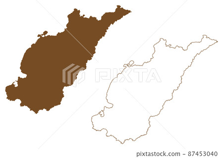 Whalsay island (United Kingdom of Great Britain and Northern Ireland, Scotland) map vector illustration, scribble sketch Isle of Whale map Whalsay island (United Kingdom of Great Britain and Northern Ireland, Scotland) map vector illustration, scribble sketch Isle of Whale map 87453040