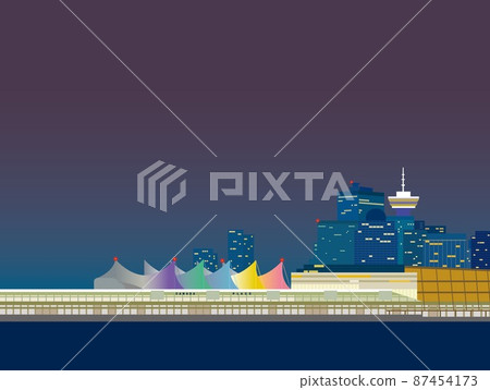 溫哥華溫哥華加拿大地方加拿大地方夜景 溫哥華溫哥華加拿大地方加拿大地方夜景 87454173