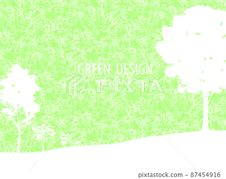 綠樹觀山背景手繪 綠樹觀山背景手繪 87454916