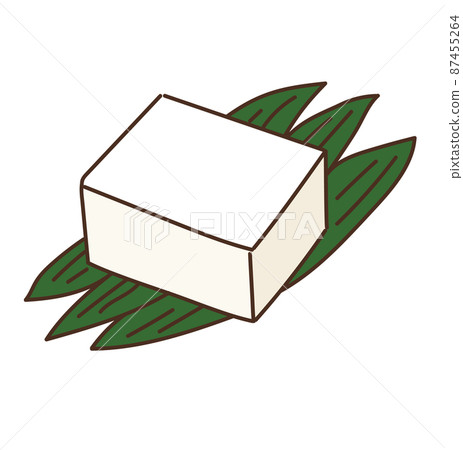食品材料食品插圖豆腐 87455264