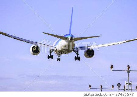 飛機降落波音787 87455577