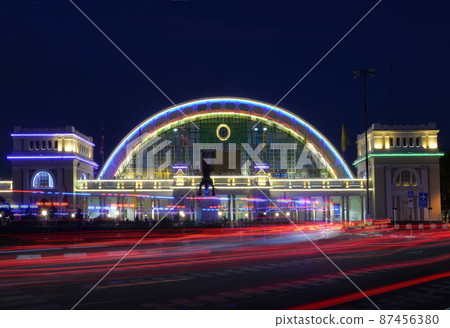Bangkok railway station(Hua lamphong ) in the night Bangkok railway station(Hua lamphong ) in the night 87456380