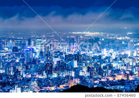 Kaido Sapporo City Horomi Pass Observation Parking Lot-Night view of Sapporo city- 87456460