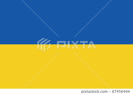 Ukrainian flag illustration Ukrainian flag illustration 87456494