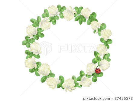 三葉草花圈瓢蟲 87456578