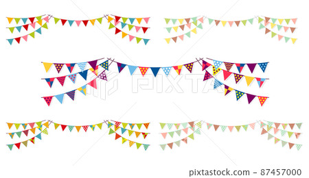 設計素材/錦旗花環向量插圖集 87457000