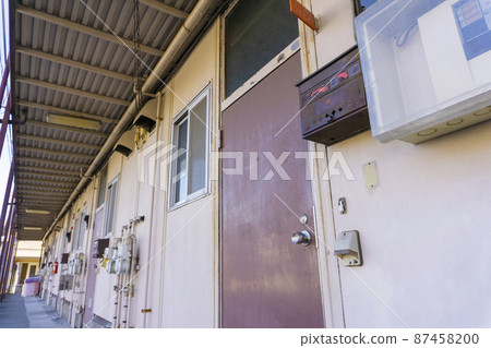 Old dilapidated two-story apartment_02 Old dilapidated two-story apartment_02 87458200