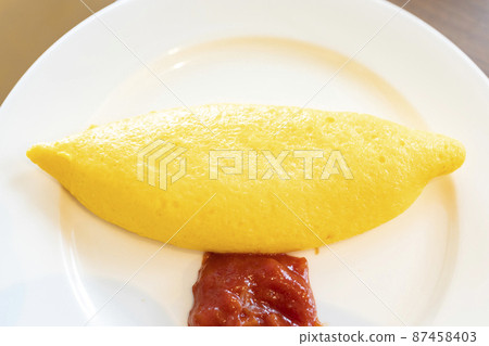 Delicious breakfast omelette 87458403