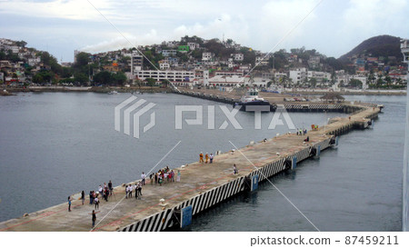 墨西哥曼薩尼約港的遊輪碼頭 87459211