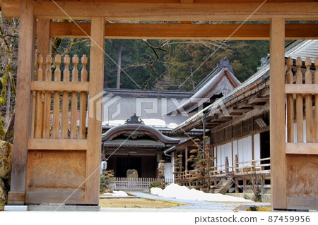 Kegonji Temple in early spring, 12 (Kegonji, Ibigawa-cho, Ibi-gun, Gifu Prefecture) 87459956