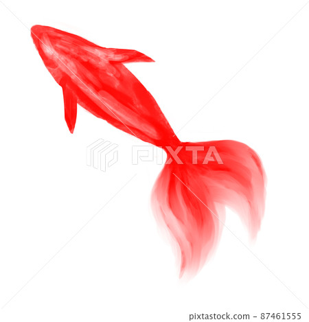 Watercolor goldfish red Watercolor goldfish red 87461555