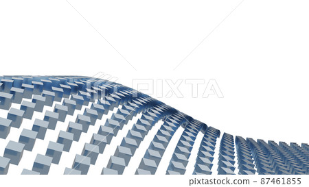 CG cube Many side-by-side metal cube background material CG cube Many side-by-side metal cube background material 87461855