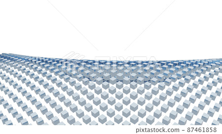 CG cube Many side-by-side metal cube background material CG cube Many side-by-side metal cube background material 87461858
