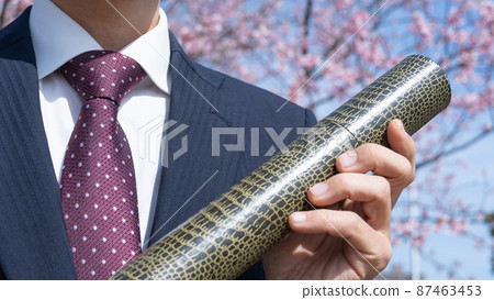 Graduation ceremony / diploma image | Men in suits Graduation ceremony / diploma image | Men in suits 87463453