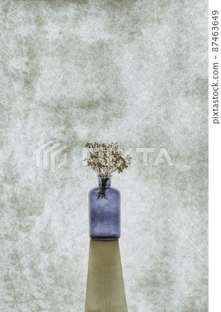 Still life with a glass vase and a bouquet of flowers Still life with a glass vase and a bouquet of flowers 87463649