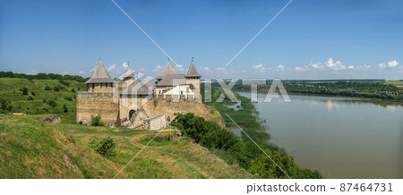 Khotyn fortress in Chernivtsi region of Ukraine 87464731