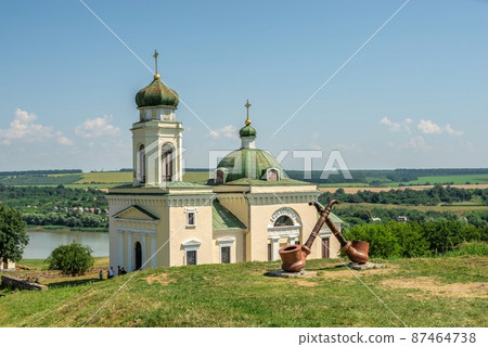 Khotyn fortress in Chernivtsi region of Ukraine 87464738