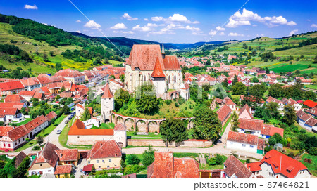 Biertan, Romania - Saxon medieval church in Transylvania, landmark of Eastern Europe Biertan, Romania - Saxon medieval church in Transylvania, landmark of Eastern Europe 87464821