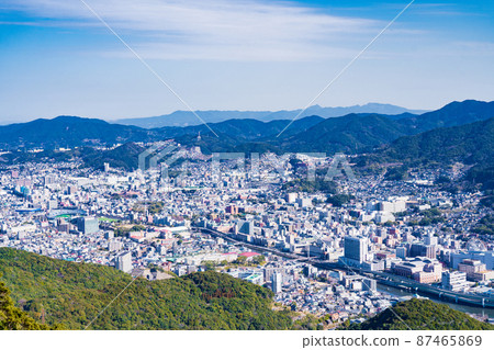長崎市內鳥瞰圖 87465869