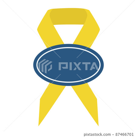 Ribbon with a sticker for gifts 87466701