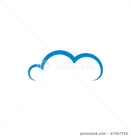 Cloud Logo vector 87467356