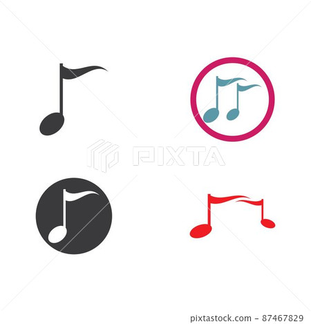 Music note logo 87467829