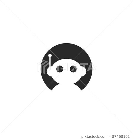 Robot head logo - Stock Illustration [87468101] - PIXTA