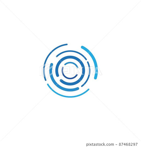 circle line  logo template 87468297
