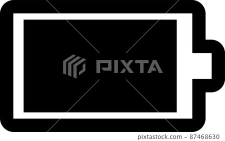 Black battery level icon Black battery level icon 87468630