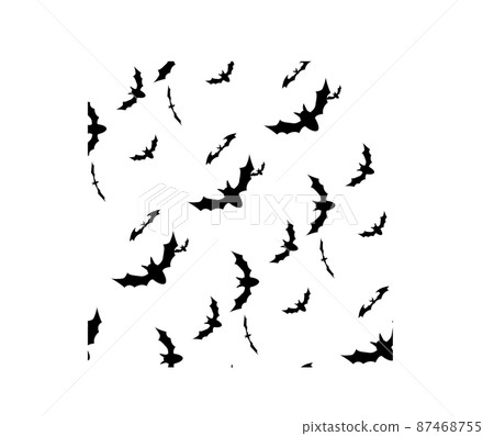 Seamless background with flying bats.... - Stock Illustration [87468755 ...