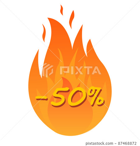 Sale icon set. Discount price off and sales design template. Shopping and low price symbols. 50 percent sale. Vector 87468872