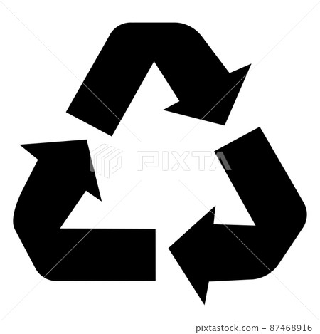 Recycling icon, reuse symbol, garbage reduction and recycling increase. Redesigned with green colors, useful for infographics and labels. Isolated on white background. Vector Recycling icon, reuse symbol, garbage reduction and recycling increase. Redesigned with green colors, useful for infographics and labels. Isolated on white background. Vector 87468916